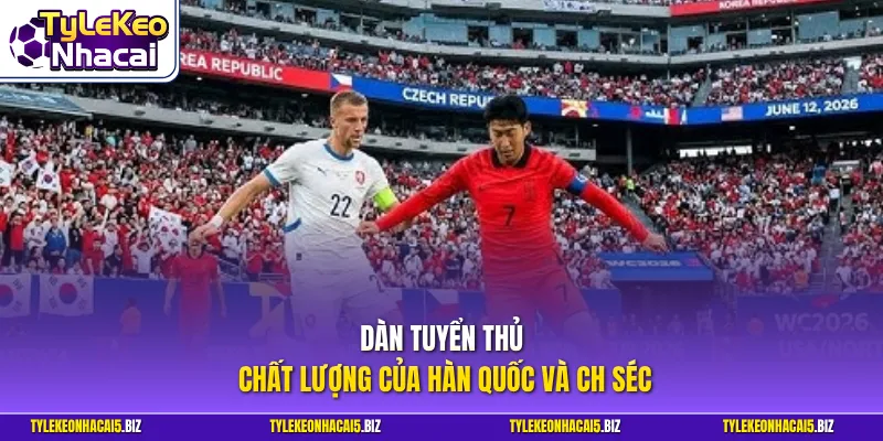 Dàn tuyển thủ chất lượng của Hàn Quốc và CH Séc